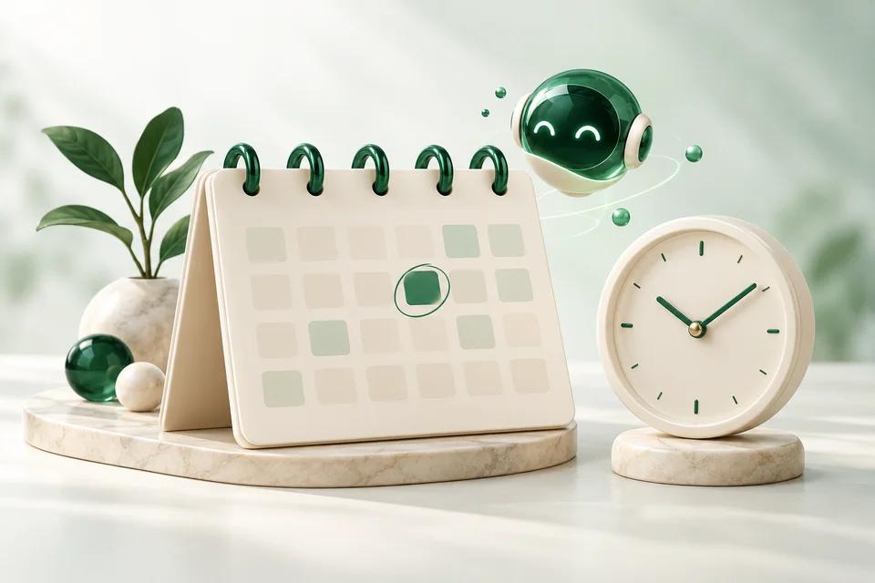 Calendar and clock for appointments and reminders
