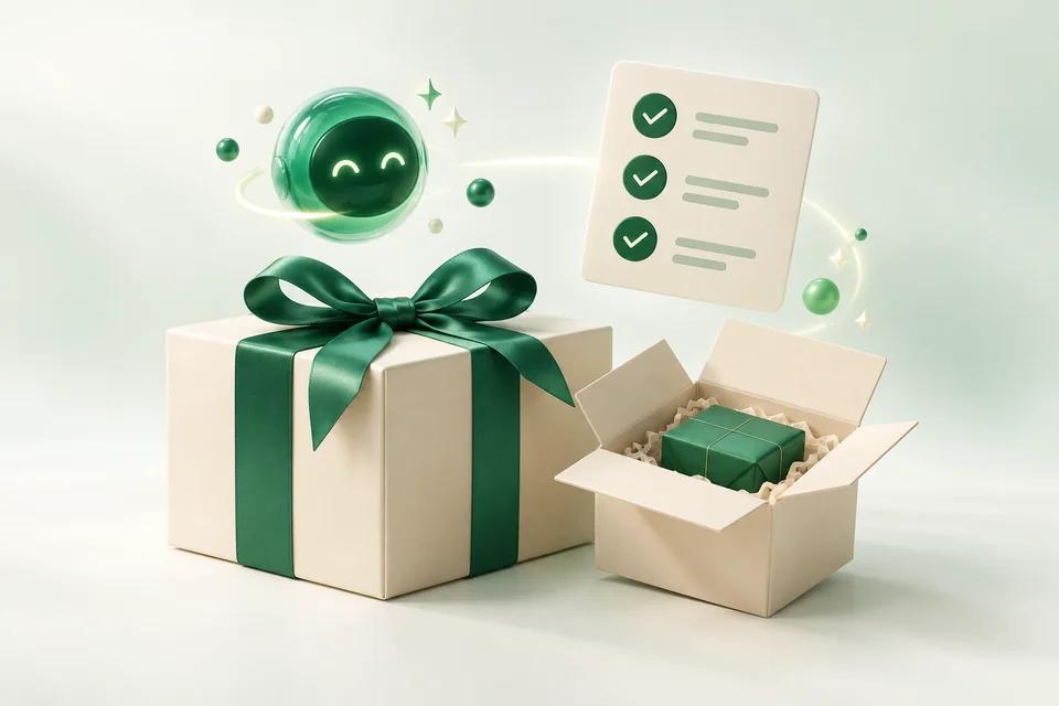 Gift parcels and a checklist for collecting accurate orders